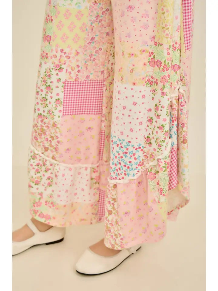 Spring Patchwork Pants