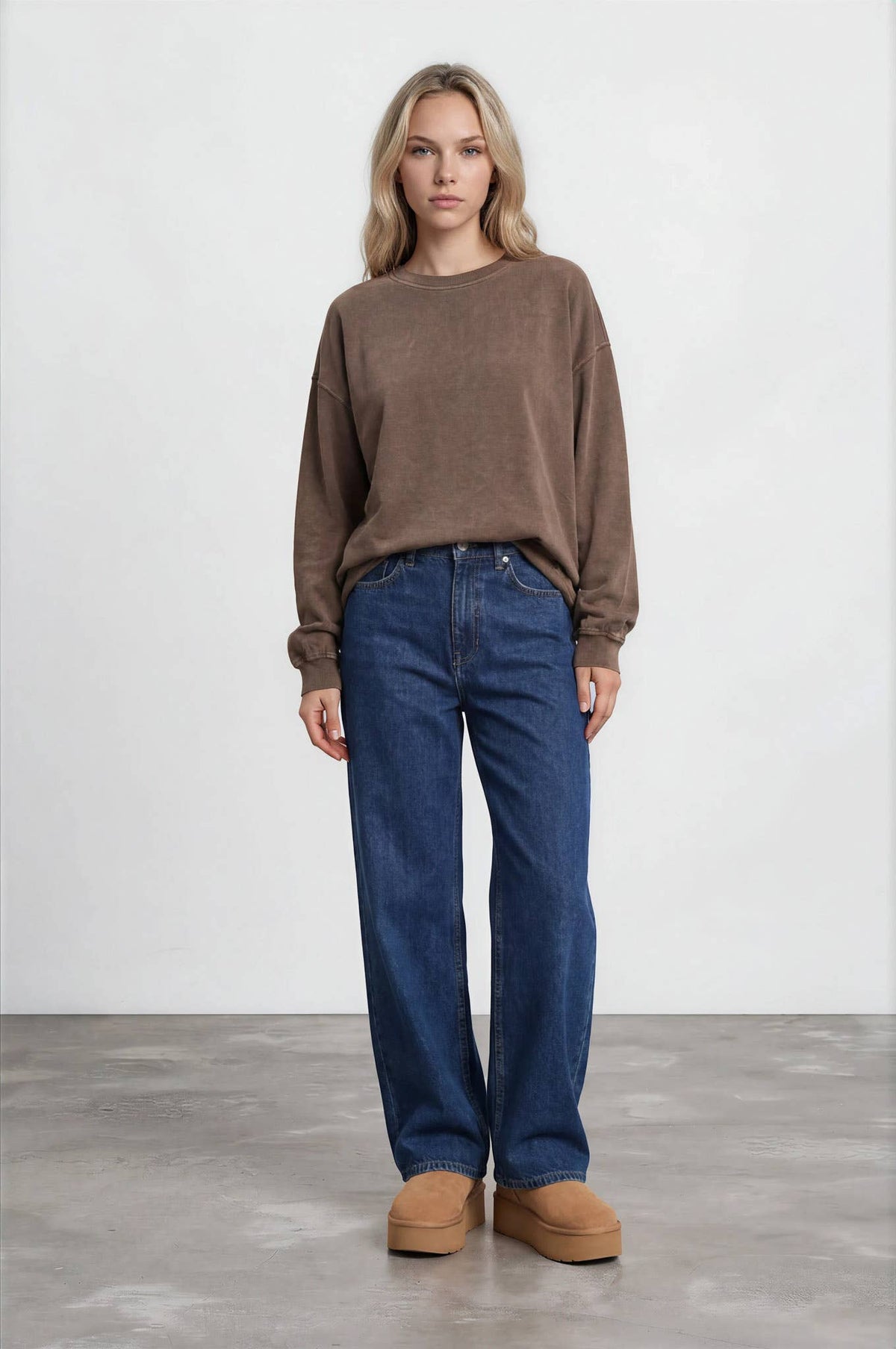 Soft Marbled Top - Chocolate