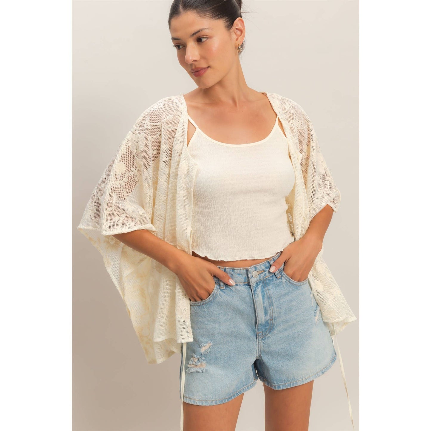 Floral Lace Shawl