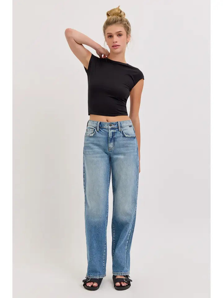 Mid-Rise Dad Jeans