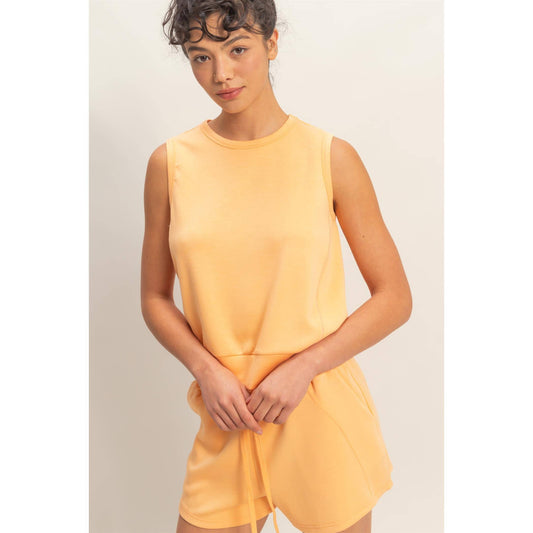 Tammy’s Crewneck Tank - Apricot