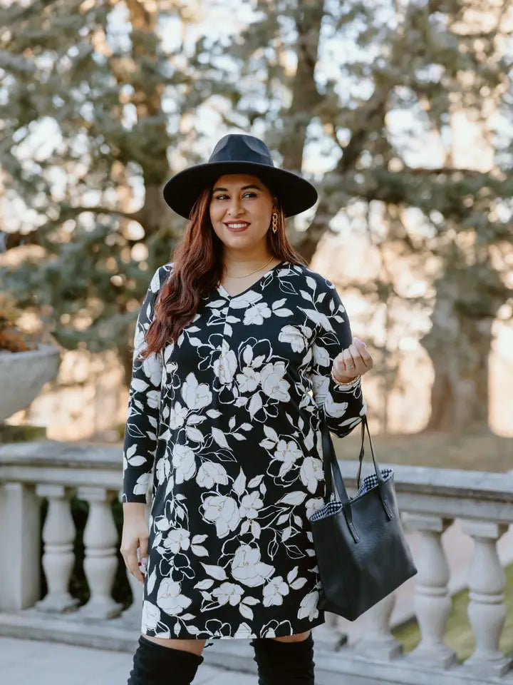 Black Floral Dress