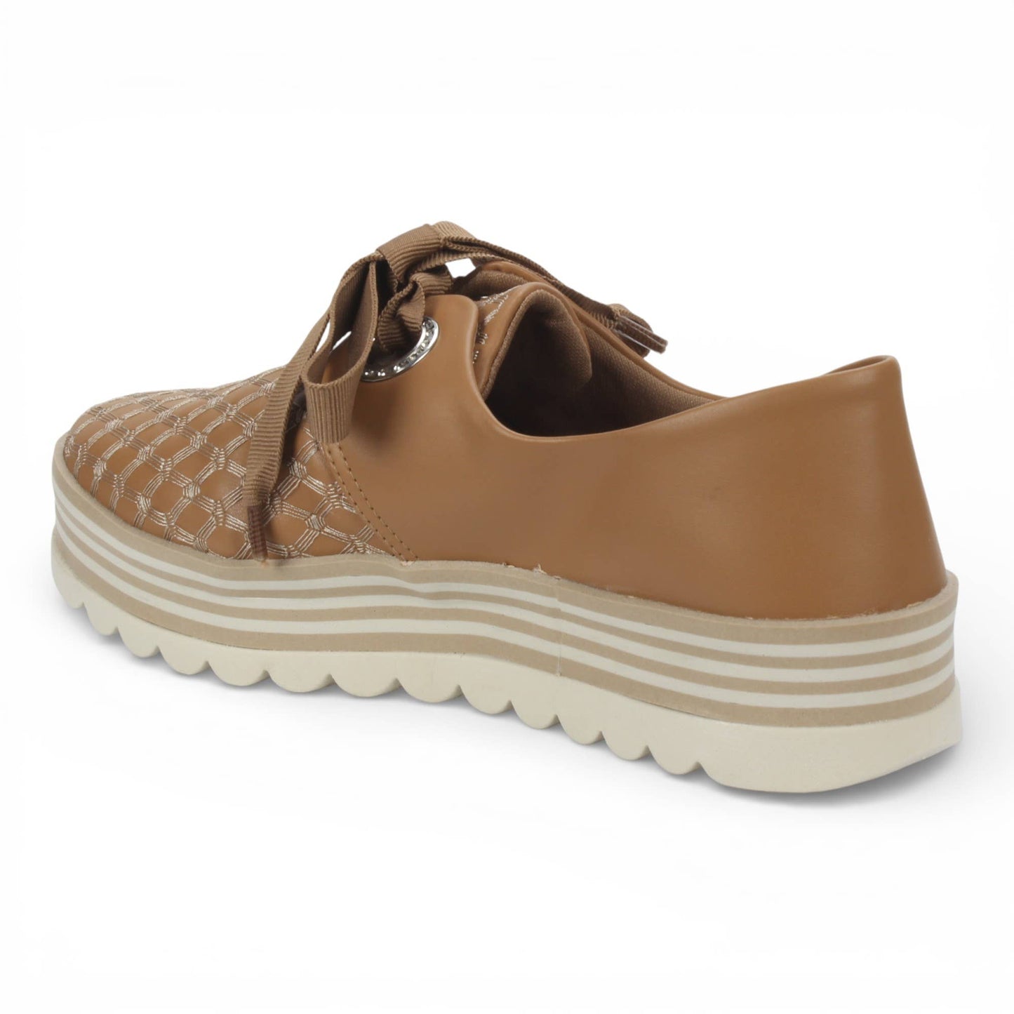 Lace up Sneakers Camel