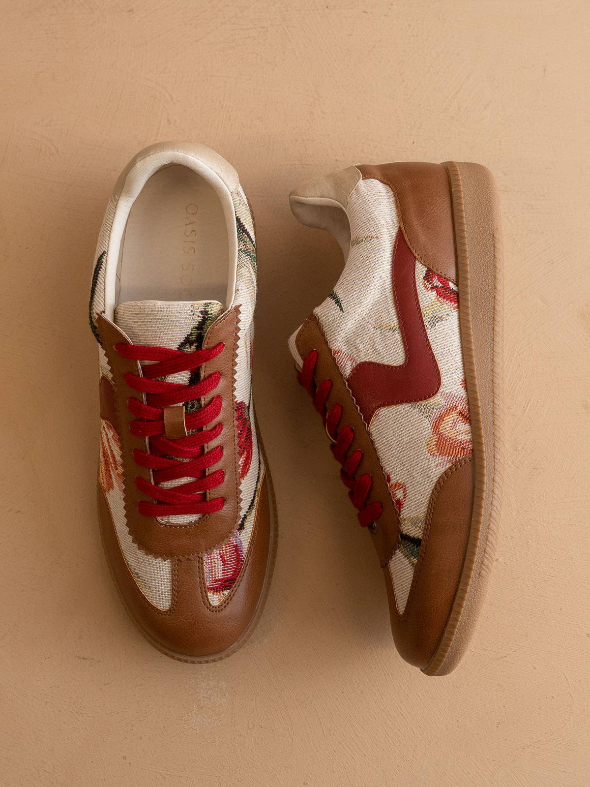 Beige Tulip Classic Low Top Sneakers