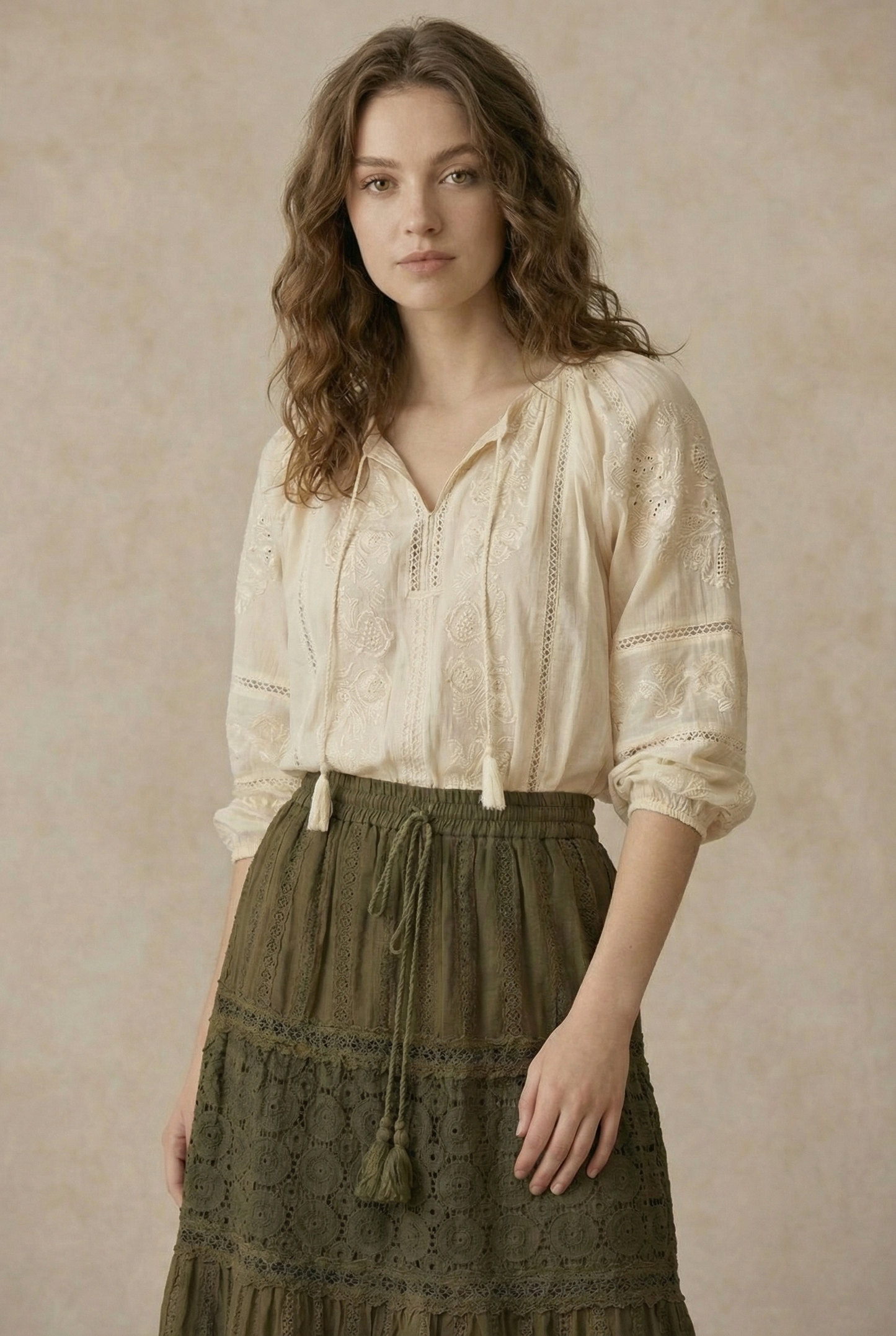 Forest Whisper Lace Skirt