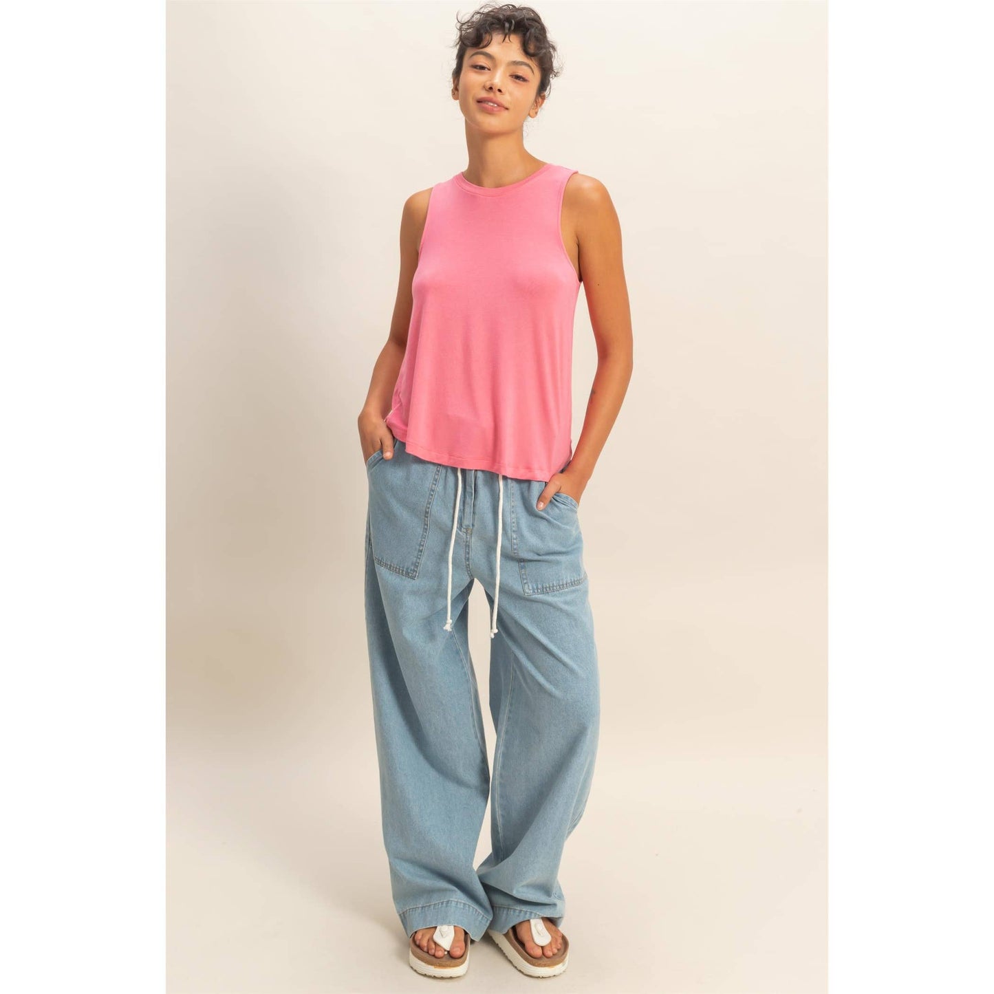 Simple Comfort Tank - Pink