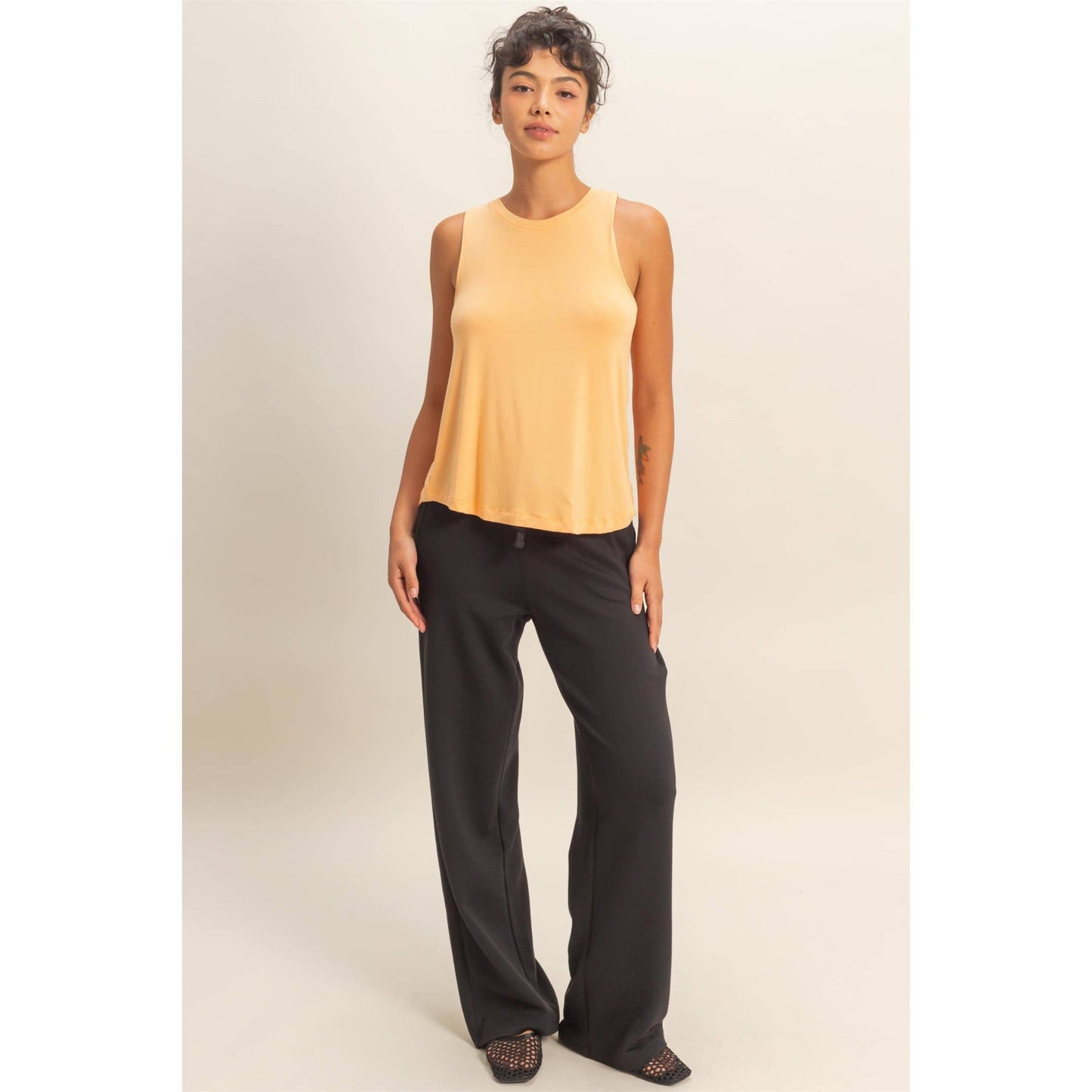 Simple Comfort Tank - Apricot