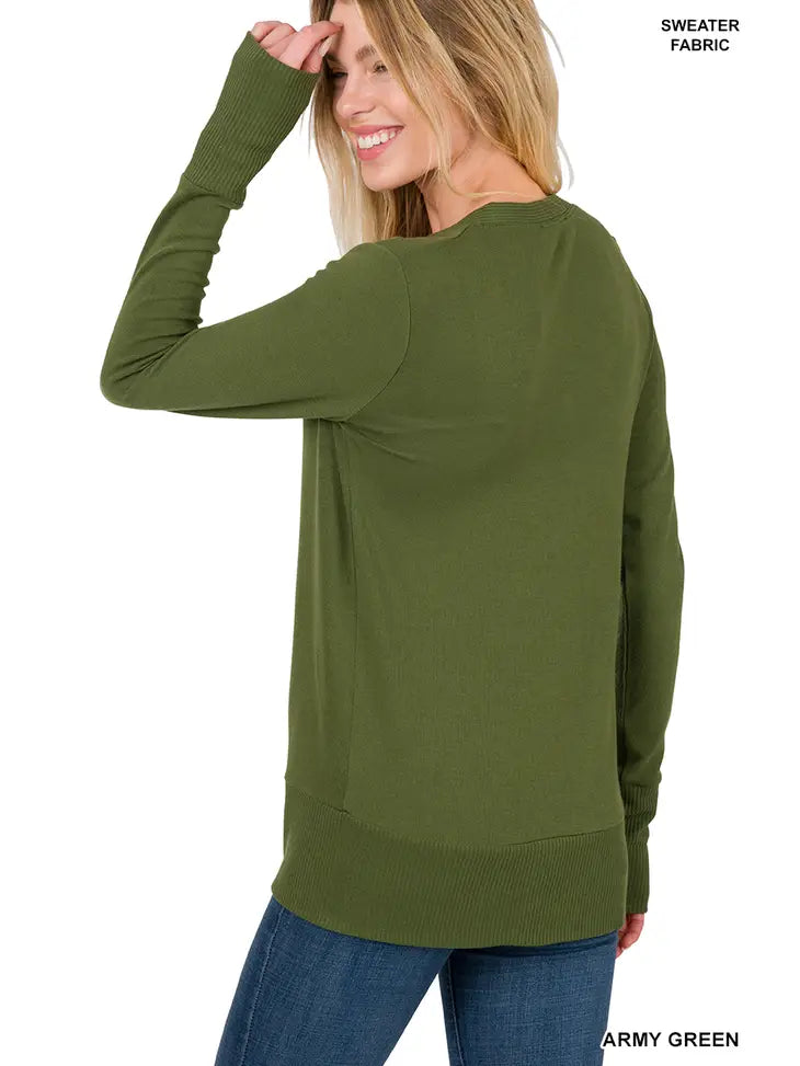 Penelope Sweater - Army Green