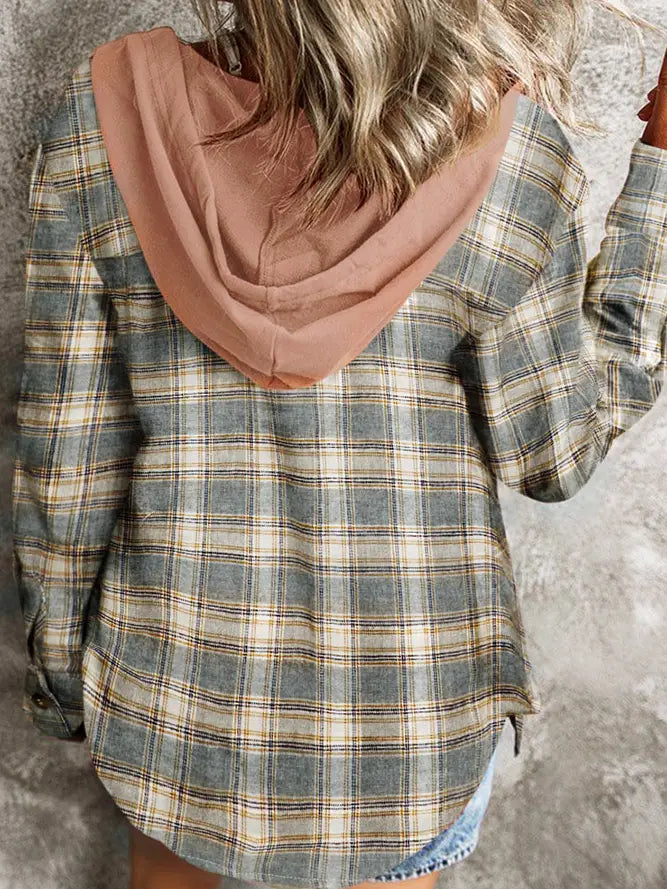 Grey and Pink Flannel