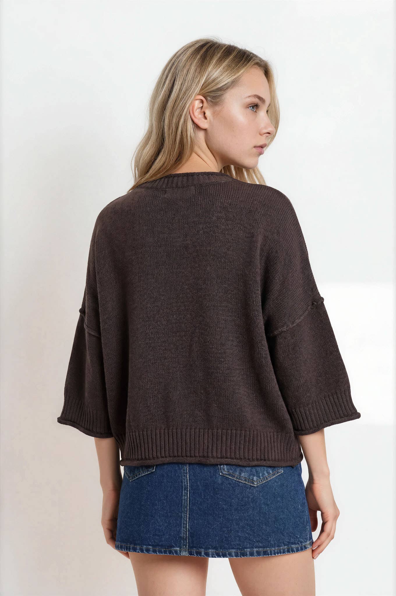 Chocolate Brown Pullover Sweater