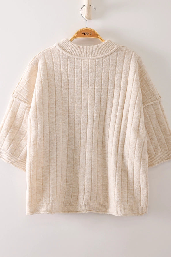 Cropped Oatmeal Top