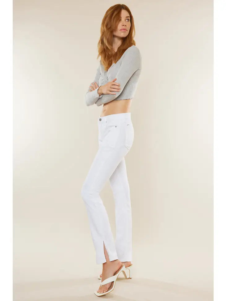 White Straight Leg Jean