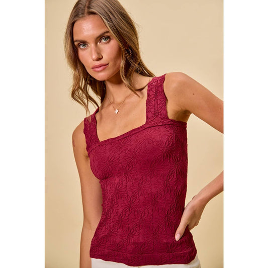 Heartbreaker Tank - Maroon