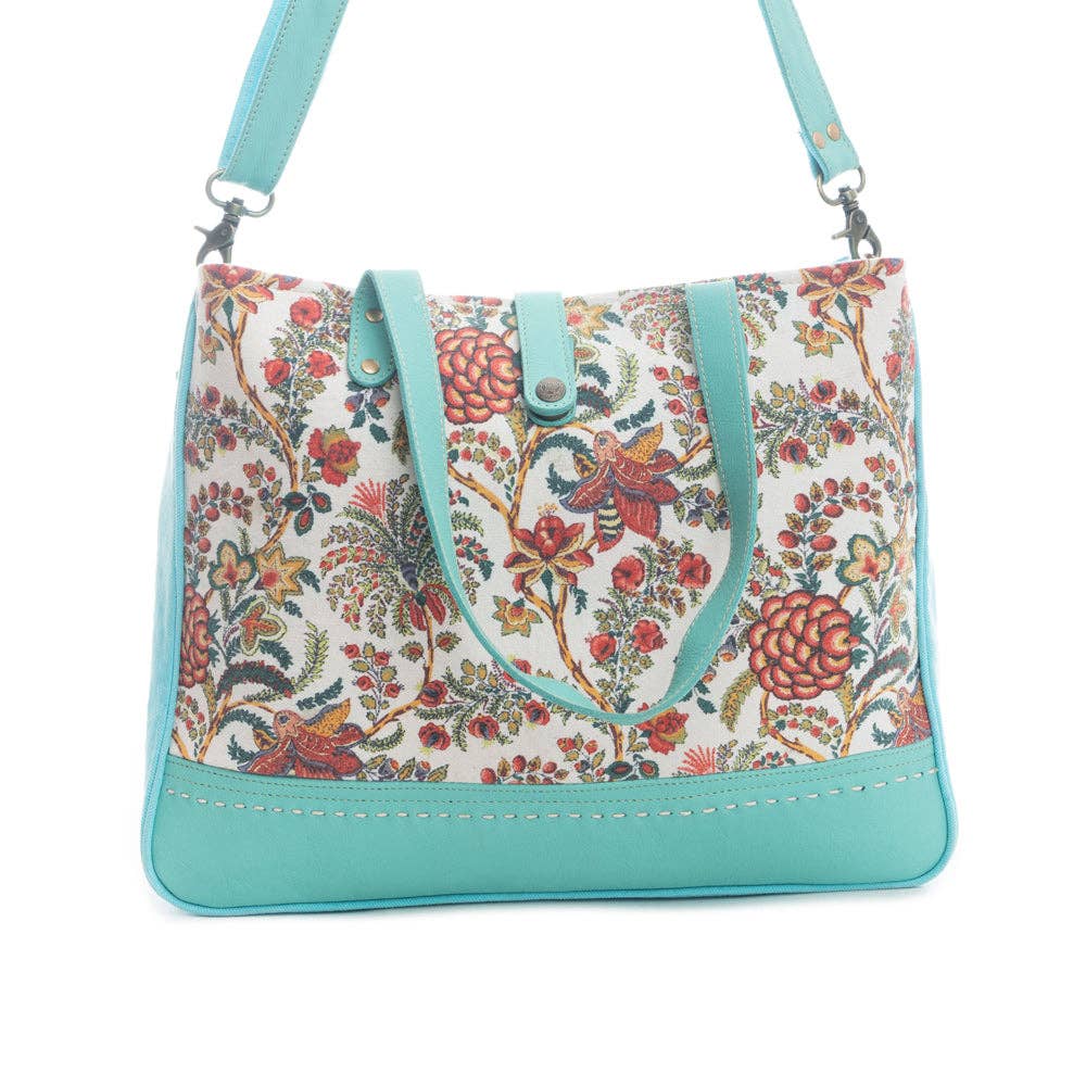 Mariposa Small Weekender Bag: Bright Turquoise