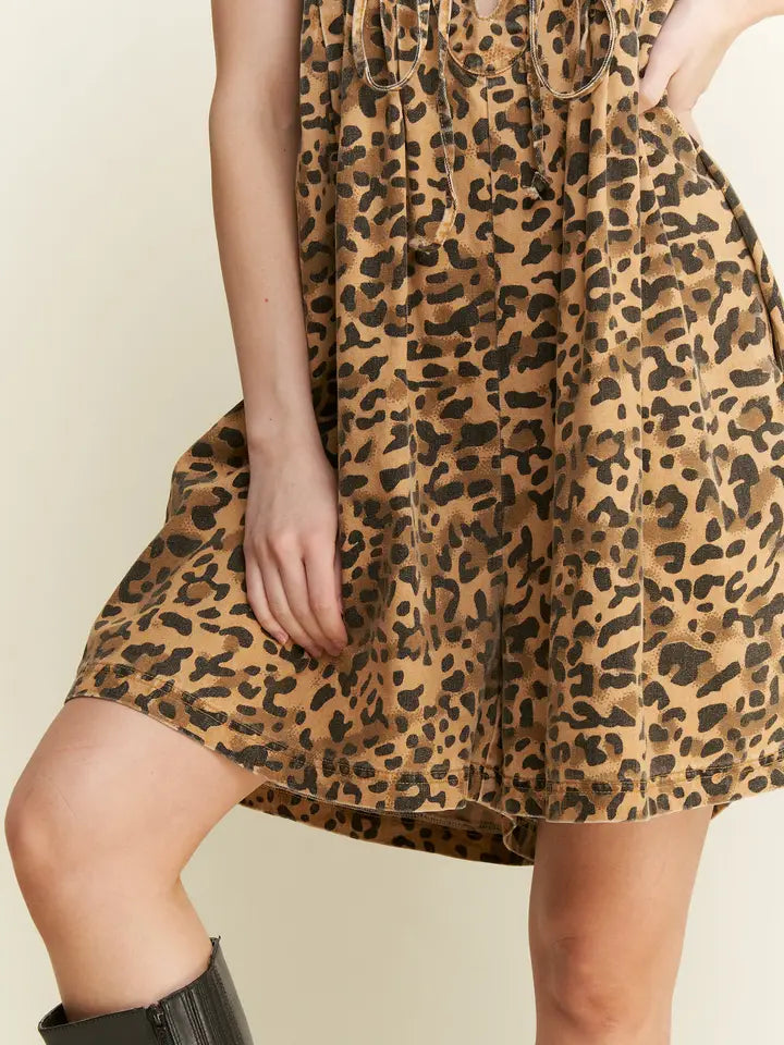 Leopard Print Romper