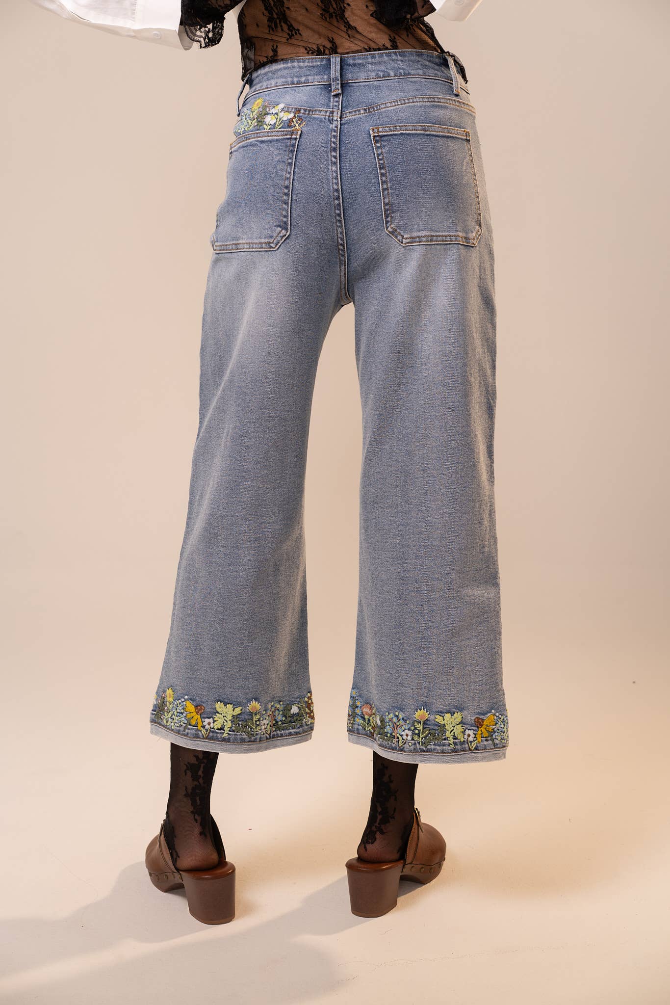 Spring Blooms Jeans
