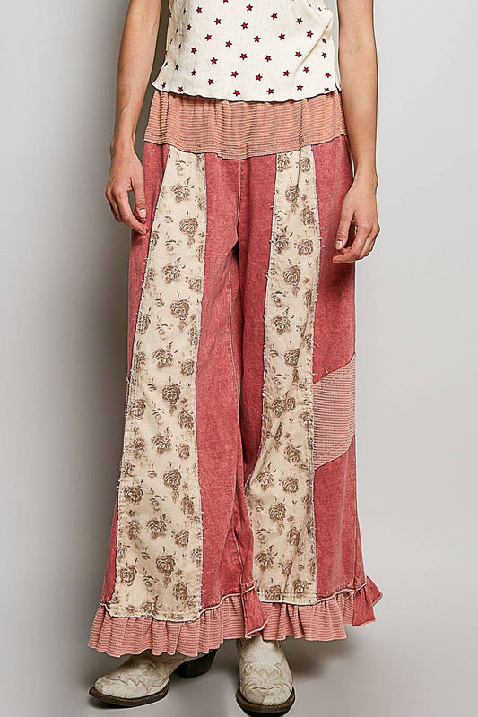 Scarlet Sweet Ruffle Hem Pants