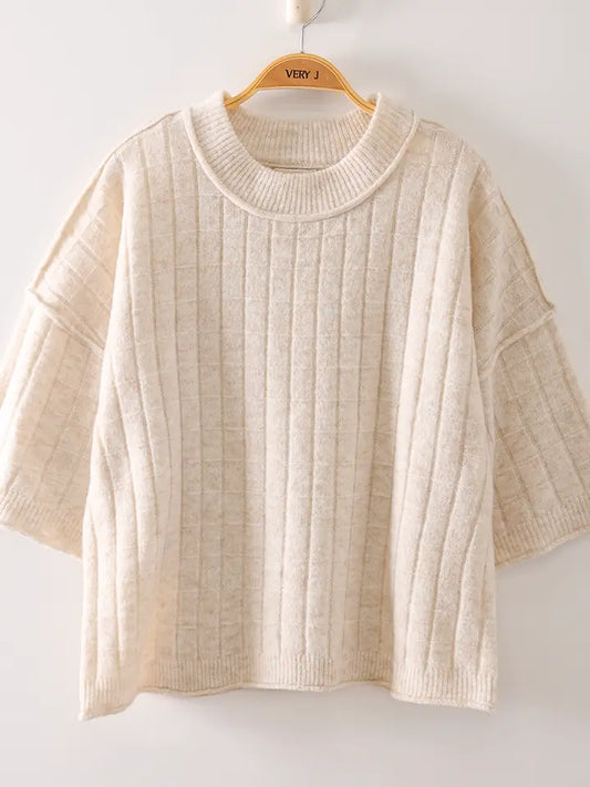 Cropped Oatmeal Top