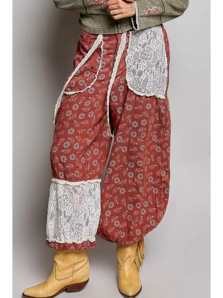 Rust & Lace Pant