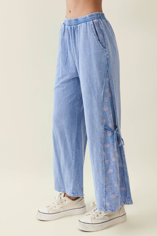 Polkadot Side Bow Tie Pants
