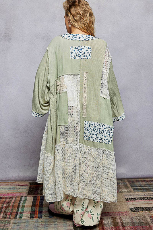 Powder Olive Lace Layer