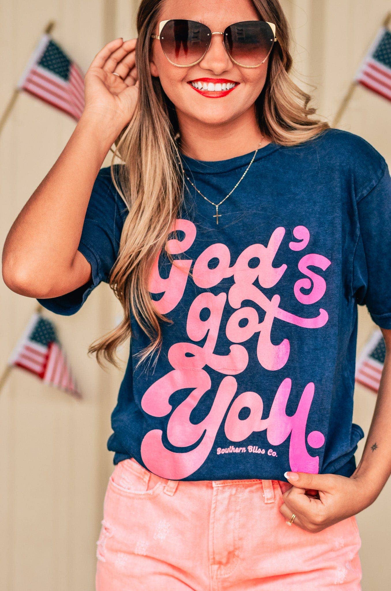 God's Got You Mineral Wash Tee