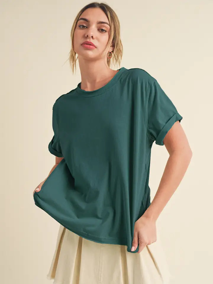 Brianna's Basic Teal Tee