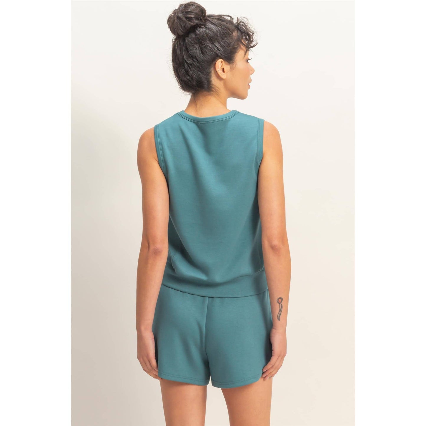 Tammy’s Crewneck Tank - Dark Teal