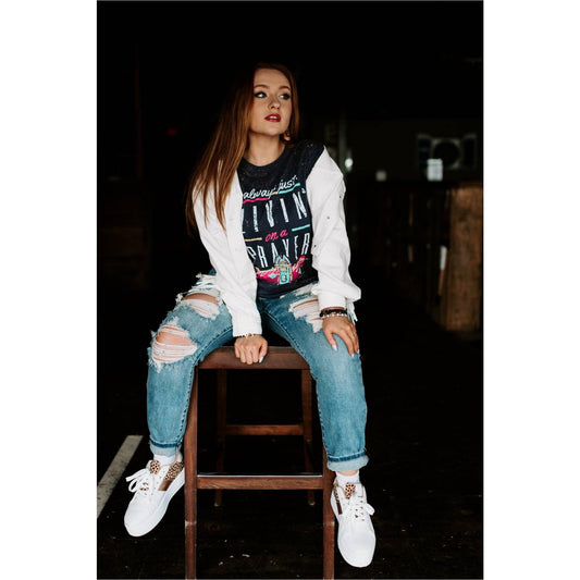 Livin' On A Prayer Bleached Tee