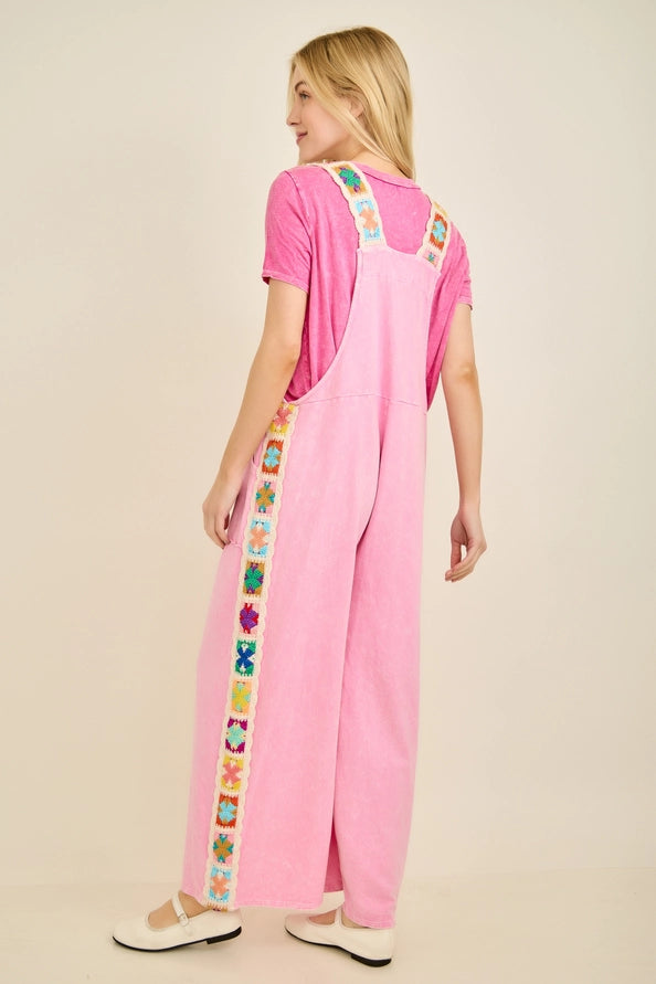 Bubblegum Crochet Jumpsuit