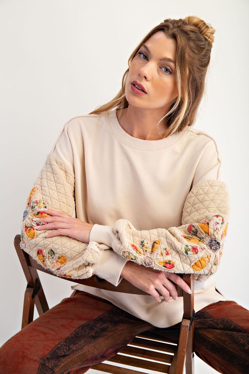 Quilted Sleeves & Flower Patches