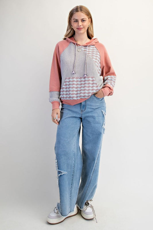 Dusty Coral Terry Hoodie
