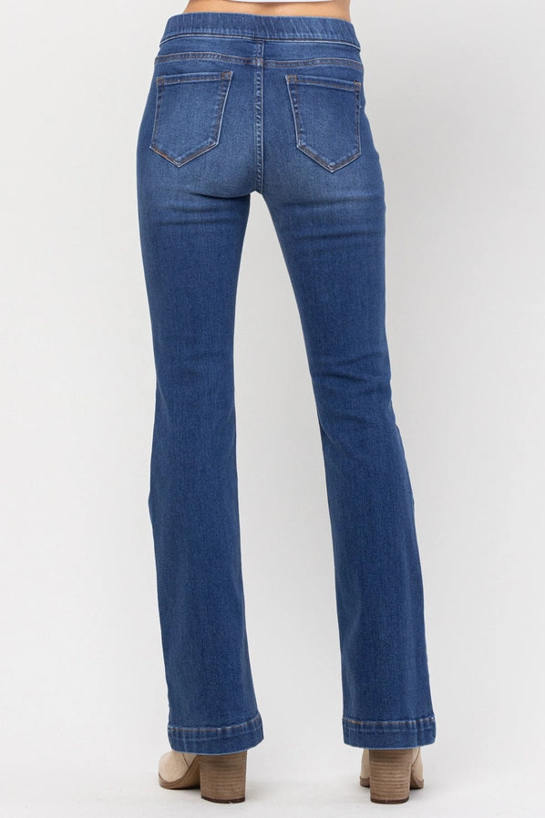 Pull On Flare Jeans