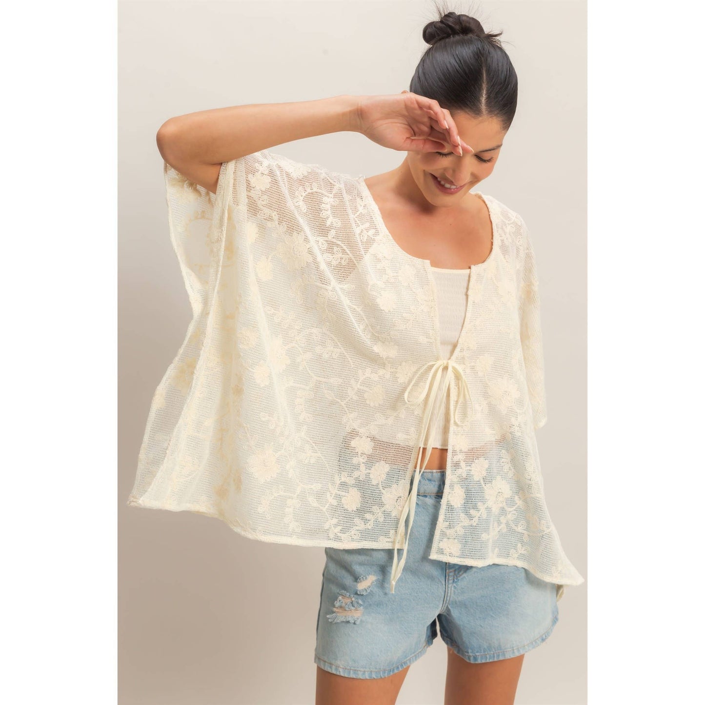 Floral Lace Shawl