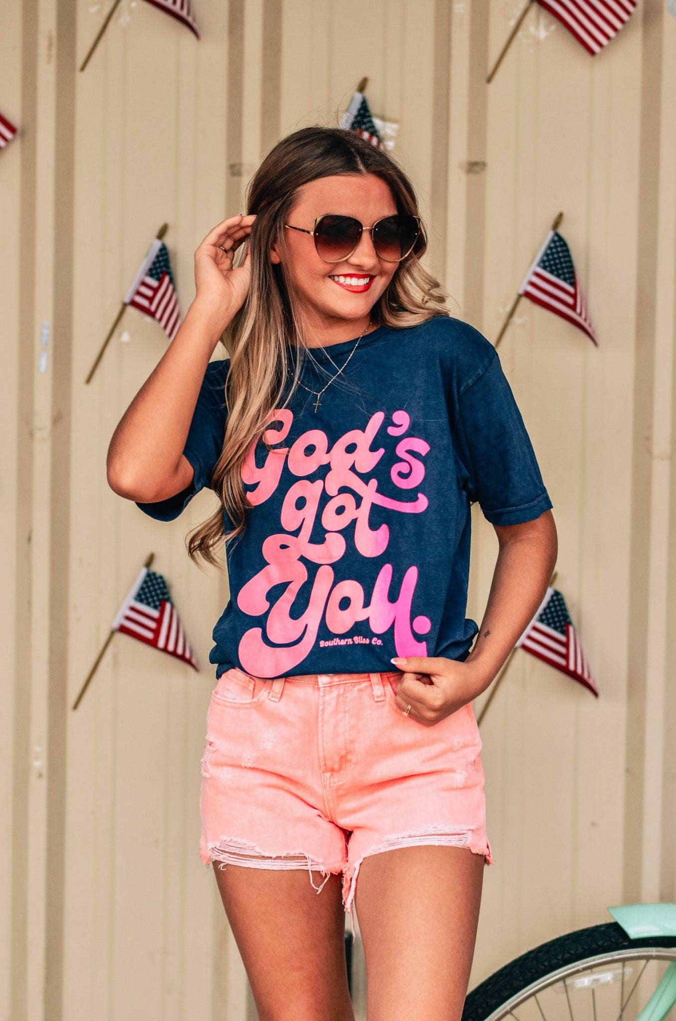 God's Got You Mineral Wash Tee