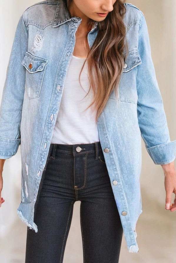 Long Denim Shirt