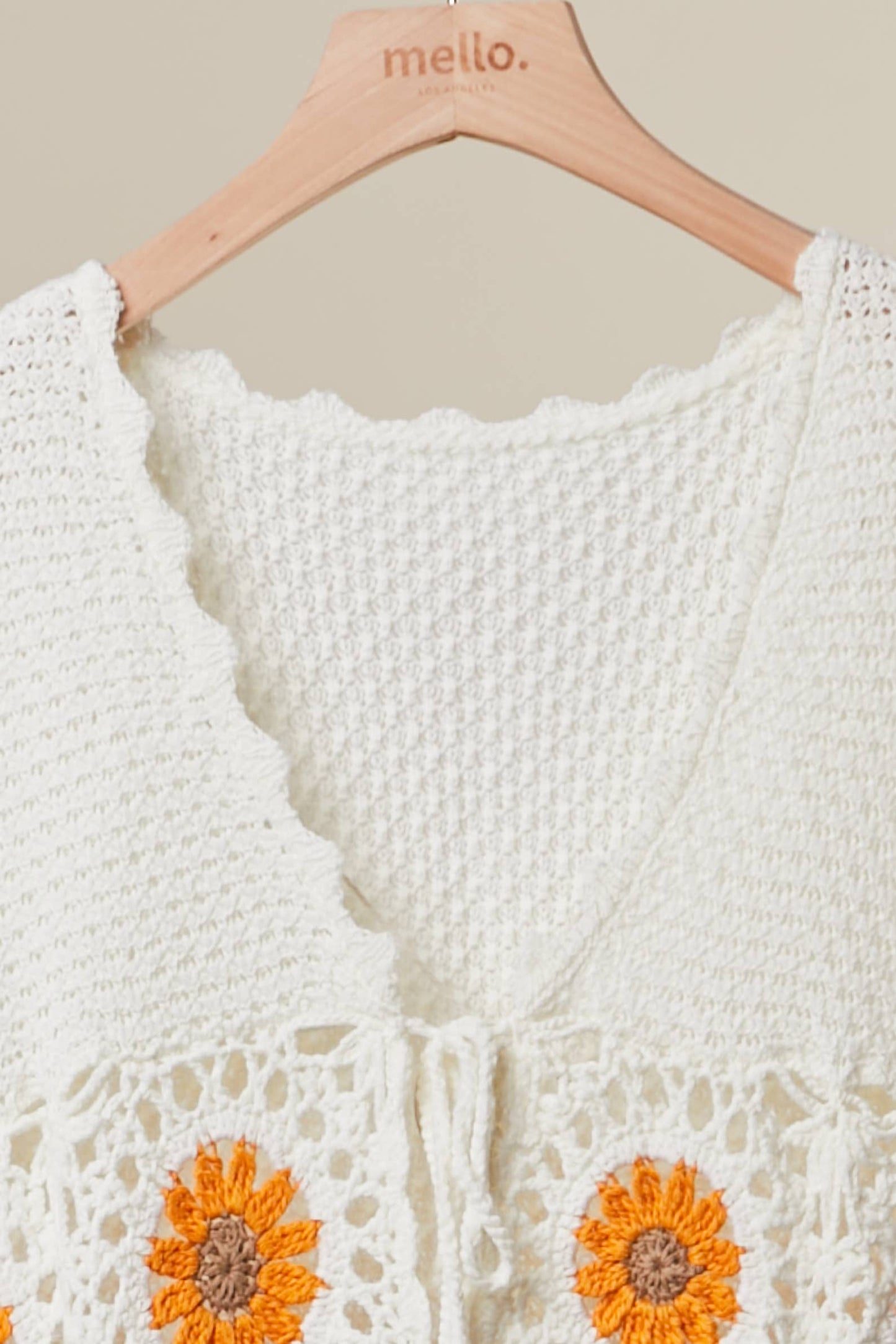 Lace Crochet Sunflower Cardigan