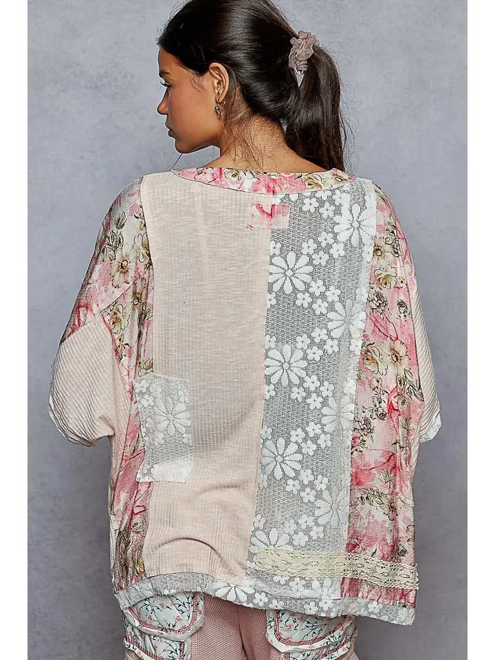 Floral Round Neck Top