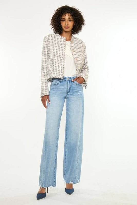 Kancan Mid-Rise Wide Leg Pant