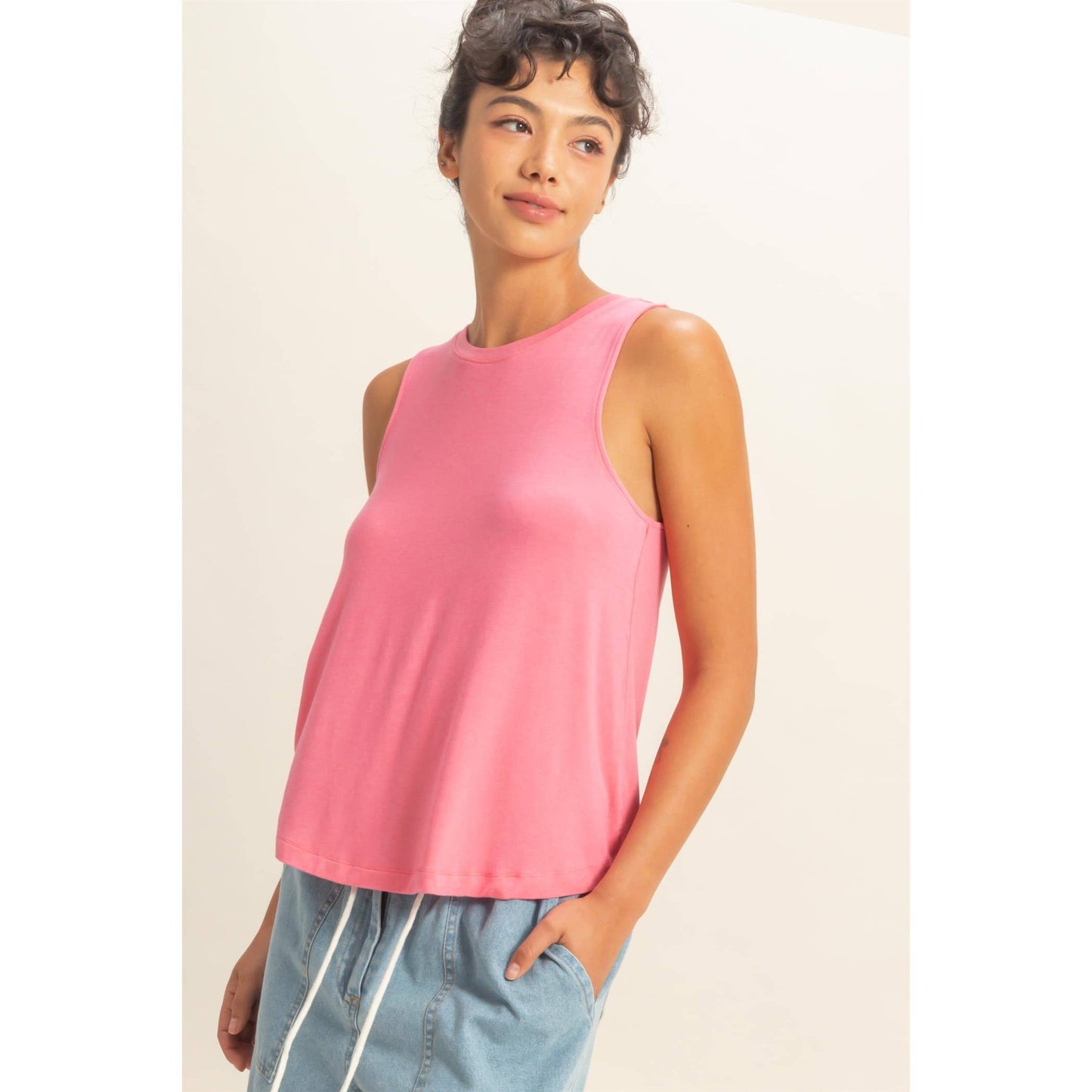 Simple Comfort Tank - Pink
