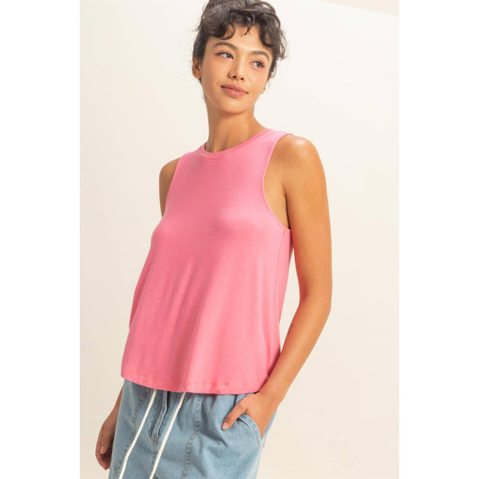 Simple Comfort Tank - Pink