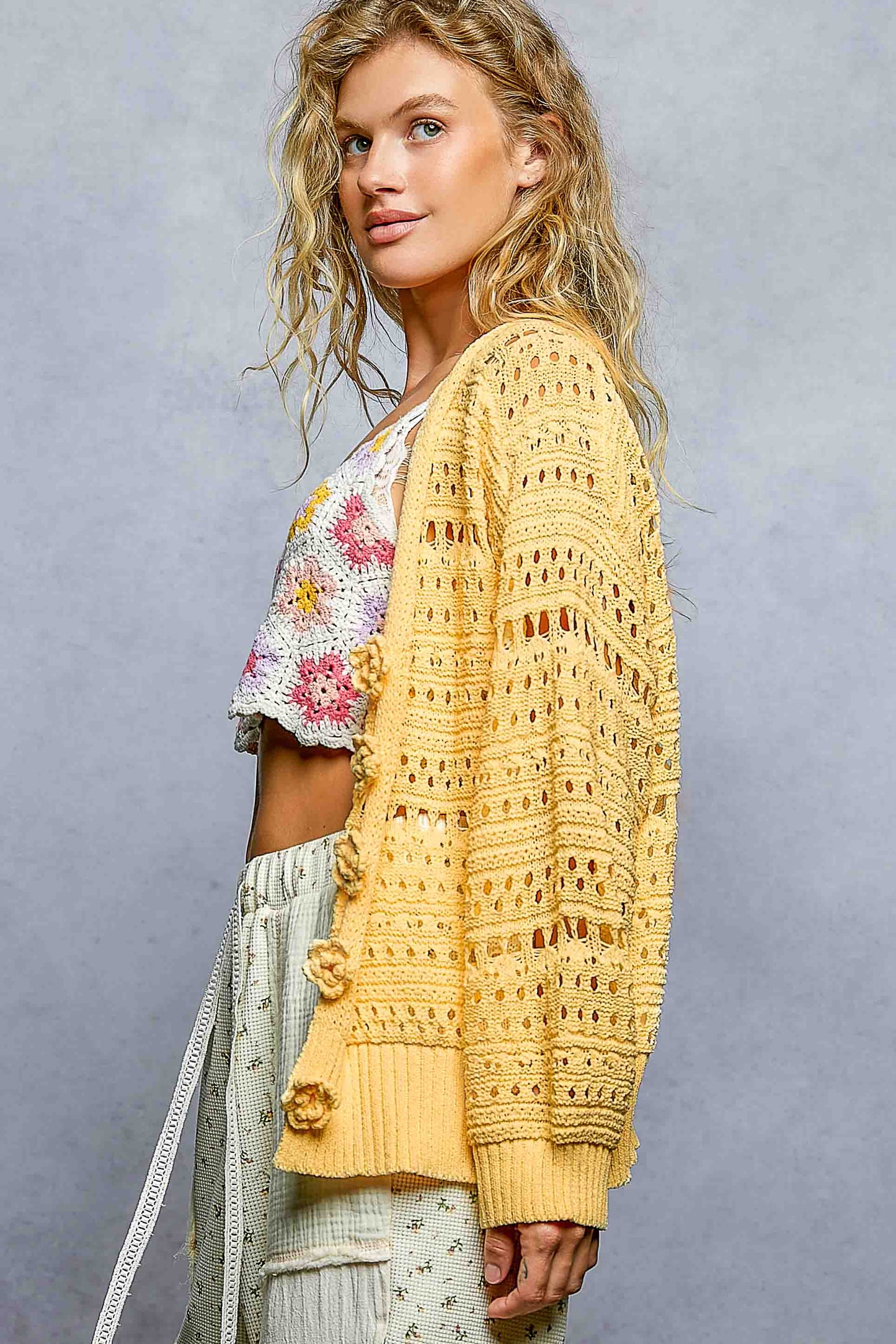 Bloom & Button Knit Cardigan