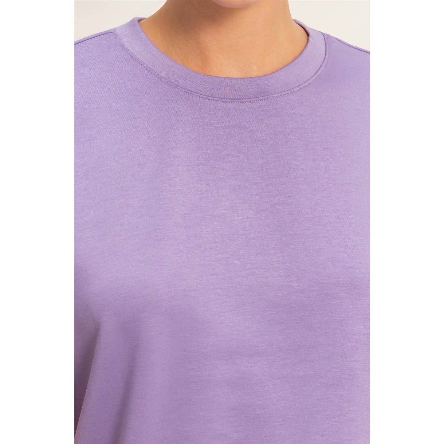 Tammy’s Short Sleeve Crewneck - Dusty Purple