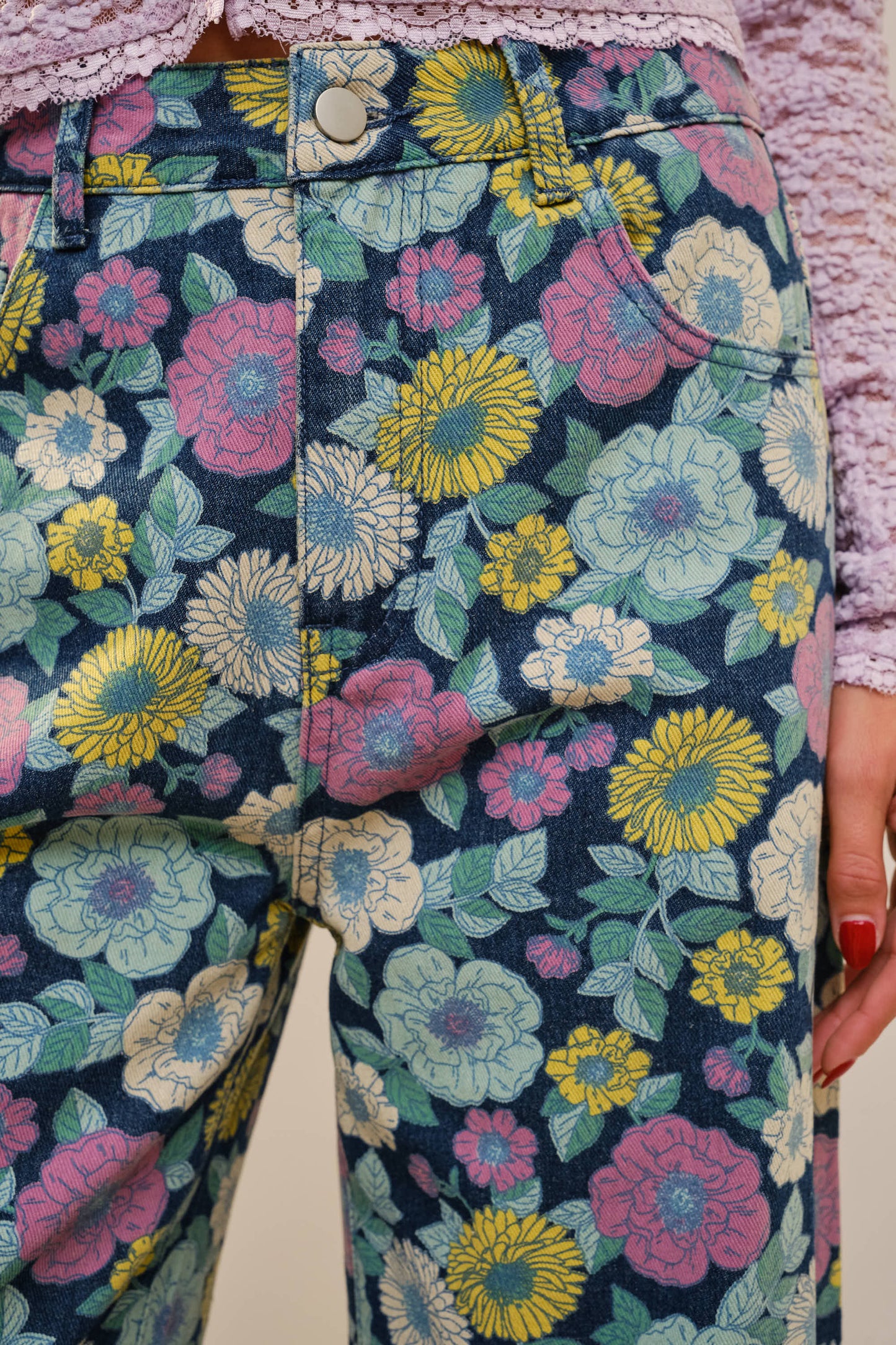 Painted Petals Denim