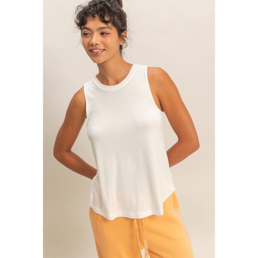 Simple Comfort Tank- Off White