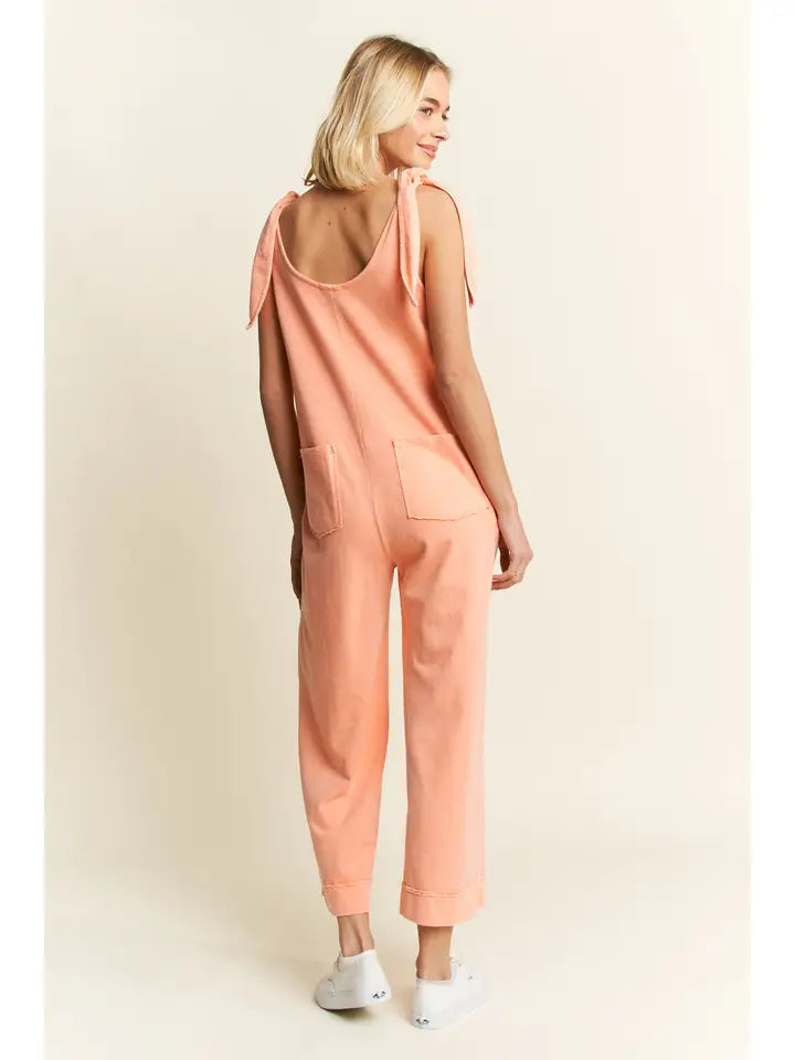 Papaya Floral Jumpsuit