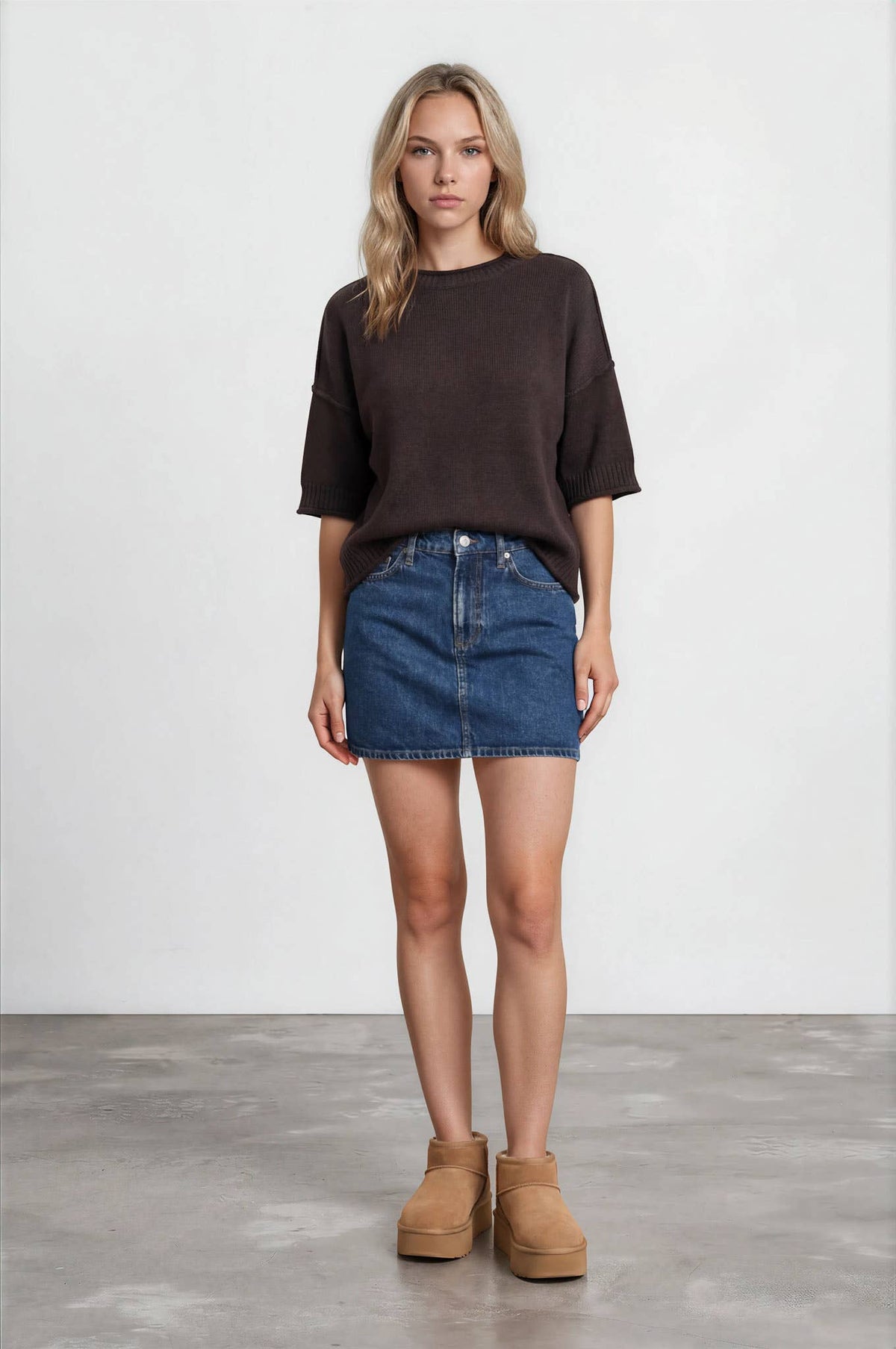 Chocolate Brown Pullover Sweater