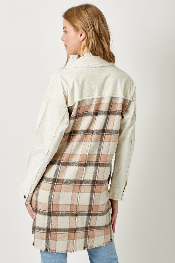 Haven's Oatmeal Long Plaid