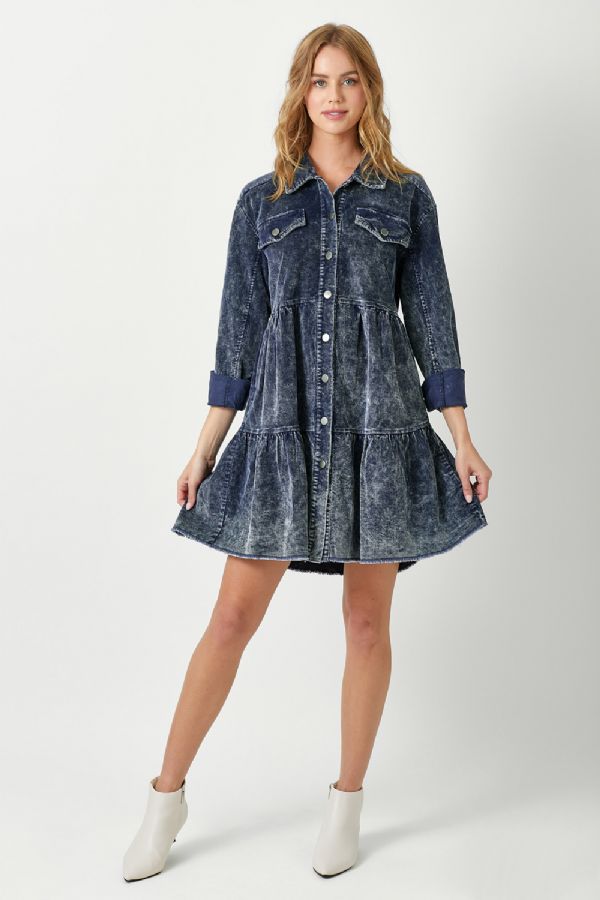 Ella's Coat Dress - Blue