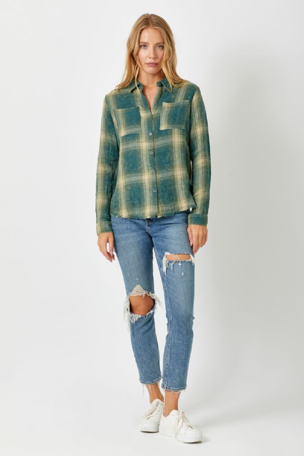 Cara's Washed Cactus Flannel